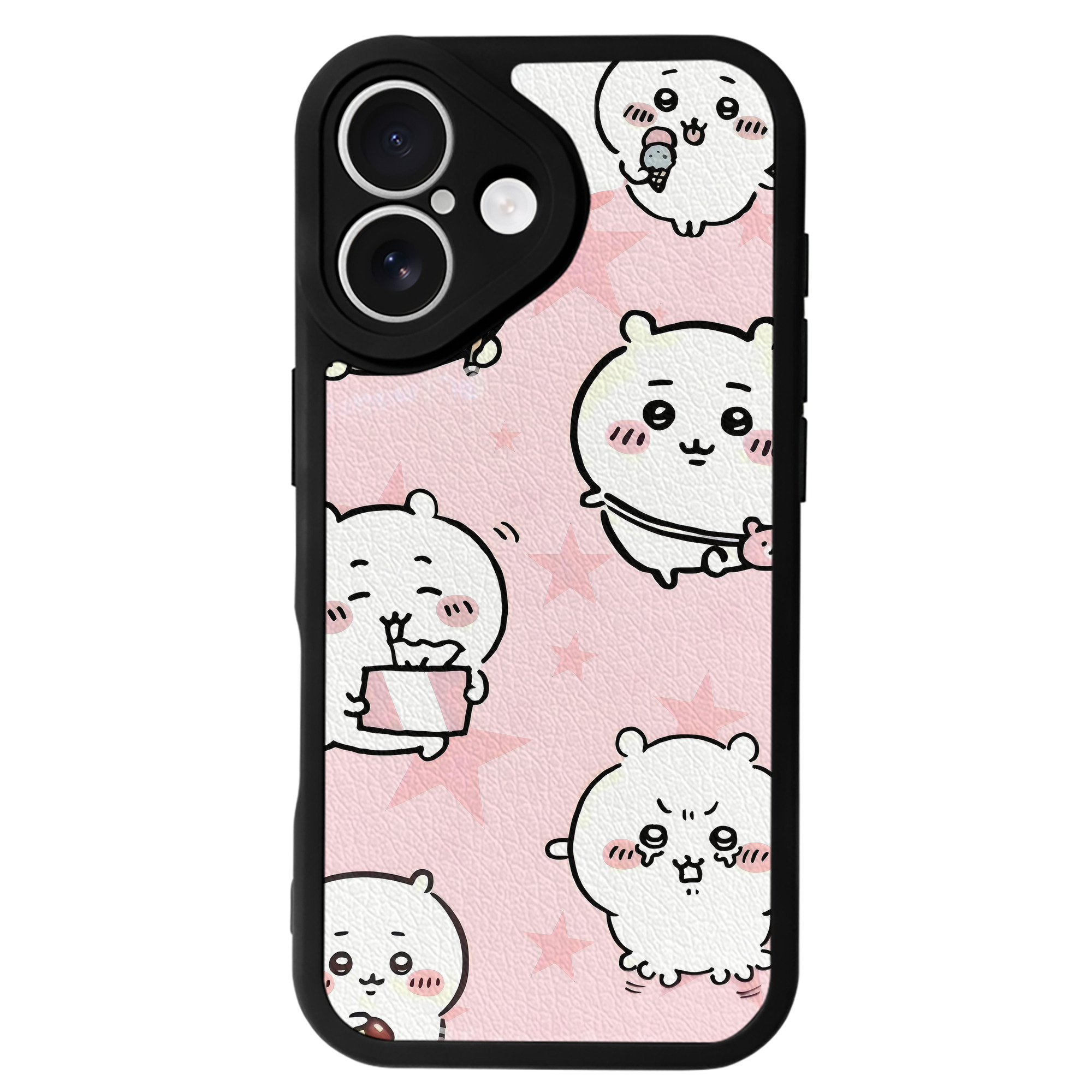 （画像用） ちいかわ Chii-kawa 【iPhone 16シリーズ対応】シリコンスマホケース（レザー調） 材質：シリコン